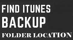 How to permanently delete itunes backup file folder from your laptop or PC 2022