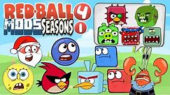 Red Ball 4 Mods Seasons 1 Angry Birds Animated All Bosses + All Cutscenes