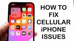 How To FIX iPhone Cellular Issue Error! (2024)