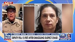 Arizona sheriff sounds alarm on border crisis after deputy fell 15 ft after smuggling suspect chase