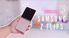 UNBOXING Samsung Galaxy Z Flip5 (color comparison with s23 ultra lavender)