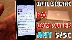 How to jailbreak ANY iPhone 5 or 5c! NO COMPUTER (iOS 10.3.3)