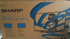SHARP 50 INCH LC-50LB261U CLASS LED HDTV FULL HD TV BLACK FRIDAY UNBOXING 1080p 12/1/2014