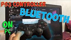 How to use DUALSHOCK 3 PS3 controller on PC using BLUETOOTH/USB !!!