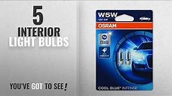 Top 10 Interior Light Bulbs [2018]: OSRAM COOL BLUE INTENSE W5W, halogen, license plate position