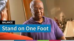 Stand on One Foot Balance Exercise for Older Adults