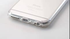 Ringke Fusion Compatible with iPhone 6S Case, Clear PC Back & TPU Bumper Drop Protection with Dust Caps for iPhone 6 - Clear