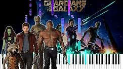 Guardians Of The Galaxy - Main Theme Song (Piano Version + MIDI)