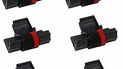 IR-40T Ink Roller Compatible Calculator Printer Ribbons Replacement for Casio IR-40T Canon Sharp (6 Pack) - Black & Red