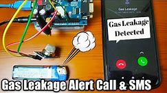 How to get Gas Leakage Alert Call and SMS using GSM SIM 800 Module