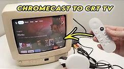 How to Connect Chromecast With CRT TV