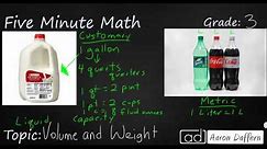 3rd Grade Math Volume and Weight