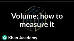 Volume intro: how we measure volume