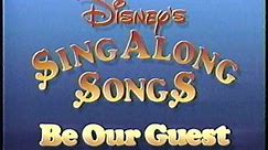 Disney's Sing Along Songs Vol. 10: Be Our Guest (Original 1992 VHS)