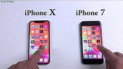 iPhone X vs iPhone 7 | Speed Test Comparison
