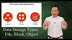 Data Storage Types: File, Block, & Object