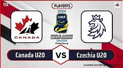 Czech Republic vs Canada Juniors | IIHF World Juniors 2024 | IIHF Ice Hockey Live
