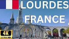 Lourdes France | 4K HDR Walking Tour | Sanctuary Of Our Lady Of Lourdes | Grotto of Our Lady | 2022