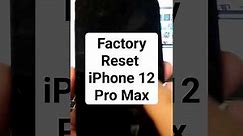 How to Factory Reset iPhone 12 Pro Max - Connect to iTunes Method