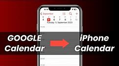 How to Sync Google Calendar with iPhone Calendar? (Apple Calendar 2023)
