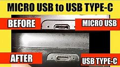 I converted MICRO USB to USB TYPE-C (Is it good ?)