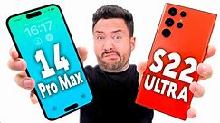 iPhone 14 Pro Max vs Galaxy S22 Ultra : le gros comparatif !
