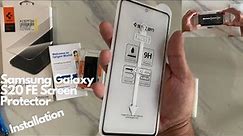 Samsung Galaxy S20 FE 5G Tempered Glass Installation | Spigen