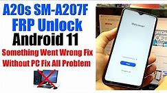 Samsung A20s FRP Bypass/Unlock Android 11 Without Pc 2023 | Samsung A207F Google Account Remove