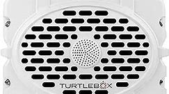 Turtlebox Gen 2: Loud! Outdoor Portable Bluetooth Speaker | Rugged, Waterproof, Impact Resistant (Rich, Full Sound, Plays to 120db, Pair 2X for True L-R Stereo), White
