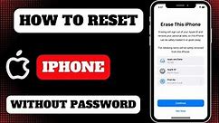 How To Reset iPhone Without Apple ID Password | Factory Reset iPhone Without Password