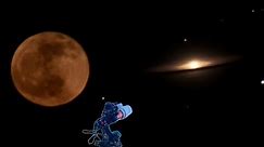 The Sombrero Galaxy During Full Moon Captured With Celestron NexStar 6SE