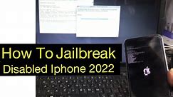 How To Jailbreak Disabled iPhone 2022 | Checkrain Patched Windows