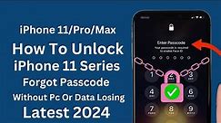 How To Unlock iPhone 11/Pro/Max IF Forgot Passcode! iPhone 11 Series Unavailable Fixed! No Data Loss