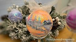 How To make your own HAND PAINTED ORNAMENTS 🎨 Step by Step Tutorial ~ Easy and Bugdet Friendly!!