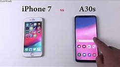 SAMSUNG A30s vs iPhone 7 | Speed Test Comparison