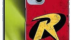 Head Case Designs Officially Licensed Batman DC Comics Logo Grunge Robin Hard Back Case Compatible with Apple iPhone 14 Plus