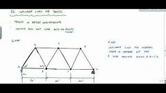 Influence Lines for Truss Example (Part 1) - Structural Analysis