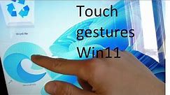All touchscreen gestures in Windows 11 explained