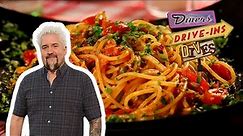 Guy Fieri Eats Spaghetti and Lamb in Tuscany | Diners, Drive-Ins and Dives | Food Network