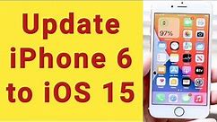 how to update iphone 6 to iOS 15 | how to upgrade iphone 6 to iOS 15 plus #iphone