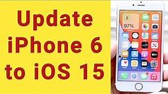 how to update iphone 6 to iOS 15 | how to upgrade iphone 6 to iOS 15 plus #iphone