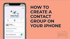How to Create A Contact Group on iPhone (iOS 16)