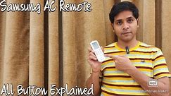 Samsung AC Remote Control | Samsung AC Remote Settings | Samsung AC Remote Functions