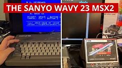 The Japanese Sanyo Wavy 23 MSX2 computer with lots of equipment - Full test and cleanup