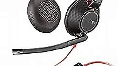 Plantronics - Blackwire C5220 - Wired, Dual-Ear (Stereo) Headset with Boom Mic - USB-A, 3.5 mm to connect to your PC, Mac, Tablet and/or Cell Phone