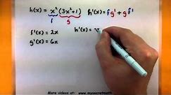 Calculus - The product rule for derivatives