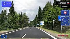 Driving from Jablonec nad Nisou (Czechia) to Jelenia Góra (Poland) 5.07.2023 Timelapse x4