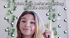 advice for 6th graders || MIDDLE SCHOOL ADVICE (back to school 2020)