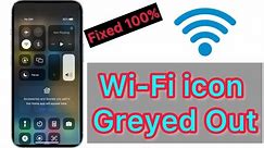 How to Fix Wi-Fi icon Greyed Out on iPhone in iOS 17.2.1
