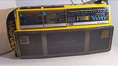 Magnavox d8300 dual deck stereo radio cassette recorder